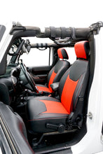 Load image into Gallery viewer, PRP 13-18 Jeep Wrangler JK Front Seat Covers/2 door or 4 door (Pair) - Black/Red