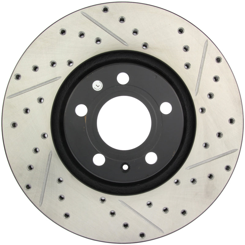 StopTech 05-10 Audi A6 (Not Quattro) / 05-08 A6 Quattro 3.2L Slotted & Drilled Left Front Rotor