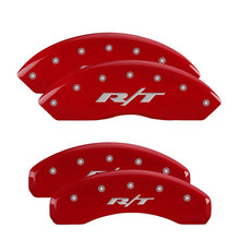 Load image into Gallery viewer, MGP 4 Caliper Covers Engraved Front &amp; Rear RT Red finish silver ch