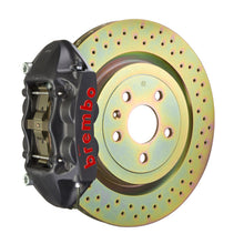 Load image into Gallery viewer, Brembo 14+ Q50/Q50S (Excl. AWD) Rear GTS BBK 4 Piston Cast 380x28 2pc Rotor Slotted Type1 -Black HA