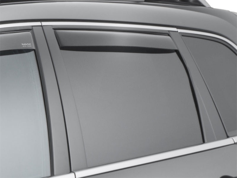 WeatherTech 14+ Jeep Cherokee Rear Side Window Deflectors - Dark Smoke