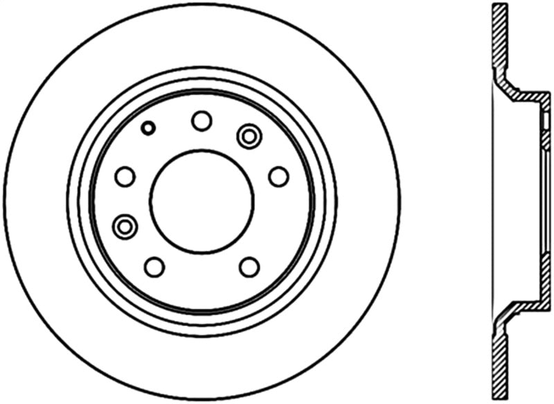 Stoptech 03-13 Mazda 6 CRYO Rear Performance Brake Rotor