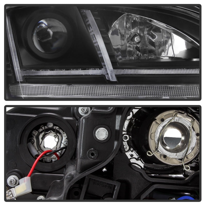 Spyder 08-15 Audi TT Halogen Projector Headlights w/Seq Turn Signal - Black (PRO-YD-ATT08-BK)