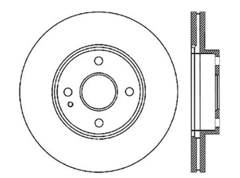 Centric 90-03 Ford Escort Front CryoStop Brake Rotor