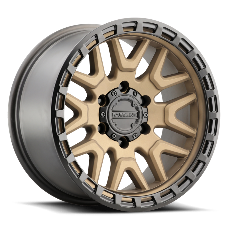 Raceline 953BZ Krank 16x8in / 6x139.7 BP / 0mm Offset / 106.1mm Bore - Bronze Wheel