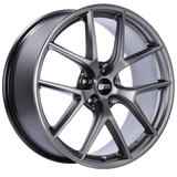 BBS CI-R 19x10 5x112 ET25 Platinum Silver Polished Rim Protector Wheel -82mm PFS/Clip Required