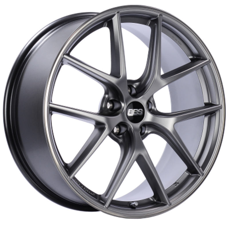BBS CI-R 19x8.5 5x114.3 ET36 Platinum Silver Polished Rim Protector Wheel - 82mm PFS/Clip Required