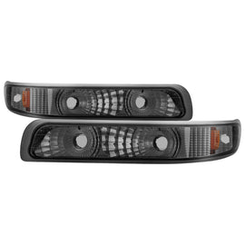 xTune Chevy Silverado 99-02 Amber Reflector Bumper Lights Smoke CBL-JH-CS99-AM-SM