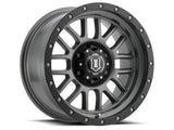 ICON Alpha 17x8.5 6x135 6mm Offset 5in BS 87.1mm Bore Titanium Wheel