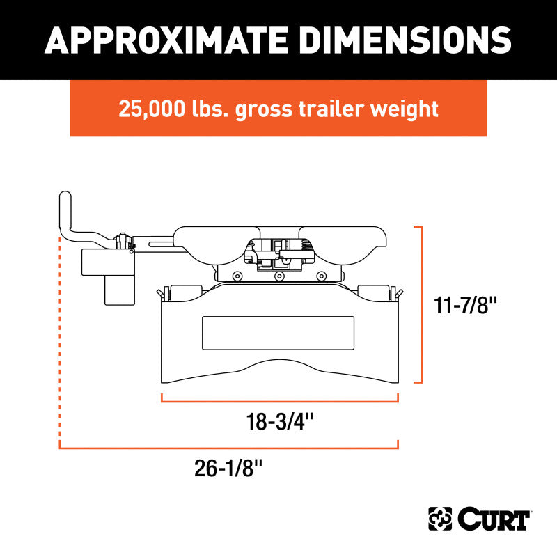 Curt Q25 5th Wheel Hitch Head