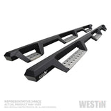 Westin 2020 Chevy Silverado 2500/3500 Crew Cab (8ft Bed) W2W Nerf Step Bars - Textured Black