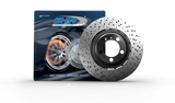 SHW 08-14 Mercedes-Benz CL63 AMG Rear Dimpled Lightweight Brake Rotor (2214230812-28)