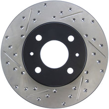 Load image into Gallery viewer, StopTech 95-99 Nissan 200SX / 98-99 Sentra (Exc Wagon) Slotted &amp; Drilled Right Front Rotor
