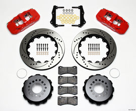 Wilwood AERO4 Rear Kit 14.25in Drilled Red 2006-10 Magnum/Challenger/Charger/300C
