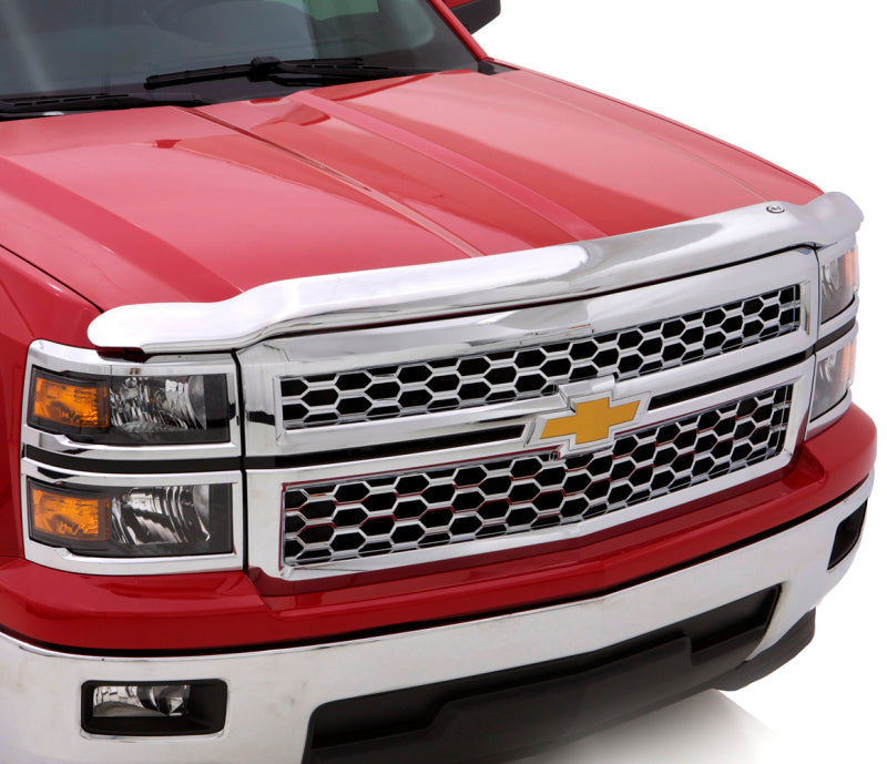 AVS 07-13 Chevy Avalanche High Profile Hood Shield - Chrome