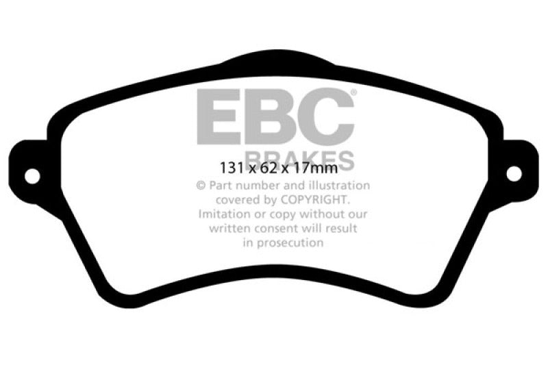 EBC 01-05 Land Rover Freelander 2.5 Yellowstuff Front Brake Pads