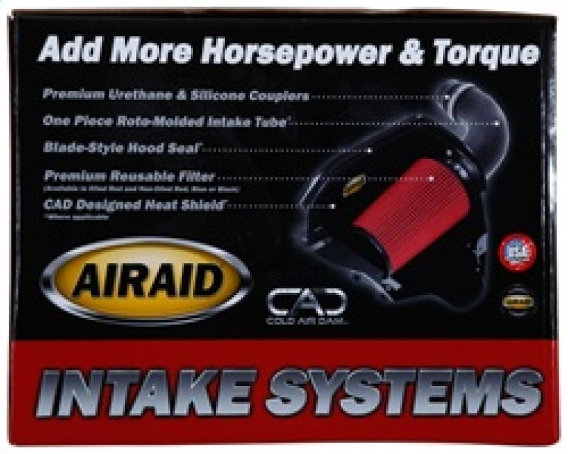 Airaid 04-09 Dodge Durango/07-09 Aspen 4.7/5.7L Hemi CAD Intake System w/o Tube (Oiled / Red Media)