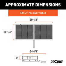 Load image into Gallery viewer, Curt 60in x 20in Basket-Style Cargo Carrier (Fixed 2in Shank)