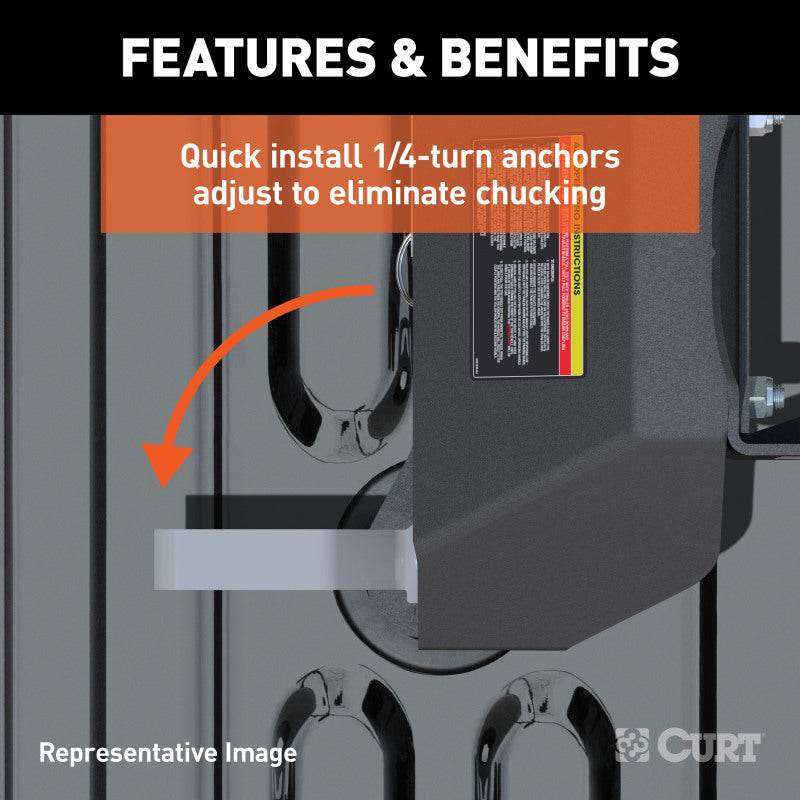 Curt Q25 5th Wheel Hitch w/Ford Puck System Legs