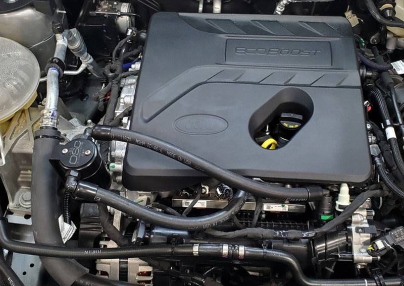 J&amp;L 2021-2024 Ford Bronco 1.5L EcoBoost Passenger Side Oil Separator 3.0 - Black Anodized