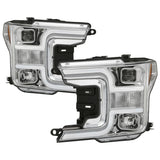 Spyder Signature Ford F150 18-19 (Halogen Model) Projector Headlights - Chrome (PRO-YD-FF15018-LB-C)