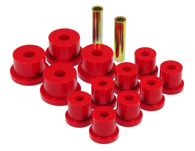 Prothane 64-65 Ford Mustang Rear Spring & 9/16in Shackle Bushings - Red