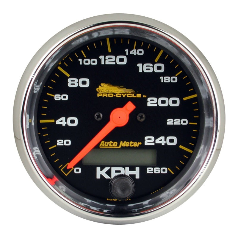 Autometer Pro-Cycle Gauge Speedo 3 3/4in 160 Mph Elec Black