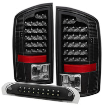 Load image into Gallery viewer, xTune Dodge Ram 07-08 1500 LED Tail Lights w/ LED 3rd Brake Lamps- Black ALT-JH-DR07-LED-SET-BK