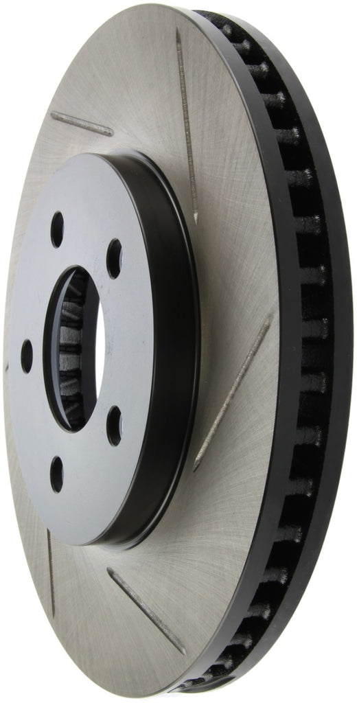 StopTech Power Slot 05-09 Ford Mustang Cobra/Mach 1 V6 4.0L (Exc ABS) Front Left Slotted Rotor