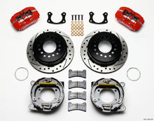 Load image into Gallery viewer, Wilwood Dynapro Low-Profile 11.00in P-Brake Kit Drill-Red New Big Ford 2.50in Off Staggered Mount