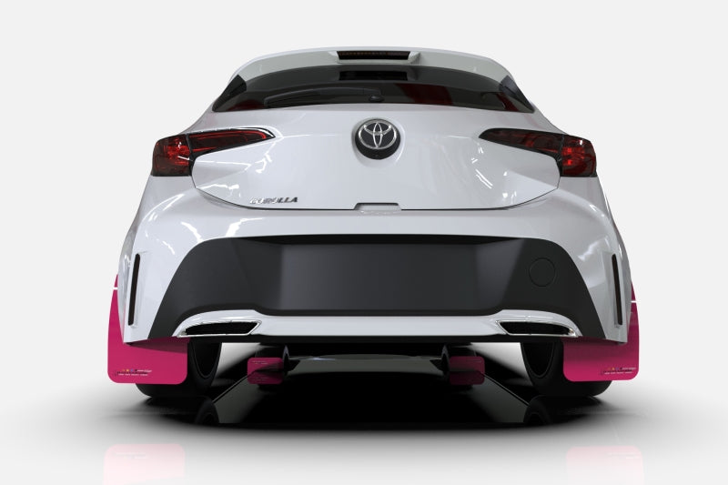 Rally Armor 18-24 Toyota Corolla Hatchback Pink Mud Flap BCE Logo