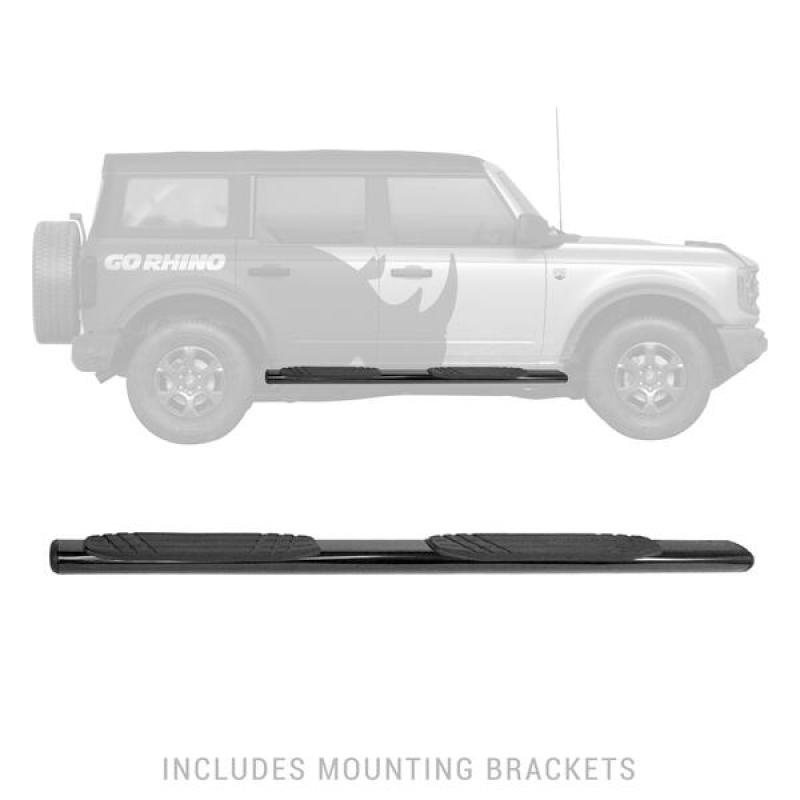 Go Rhino 4in OE Xtreme SideSteps - Textured Black - 71in - GTR Auto