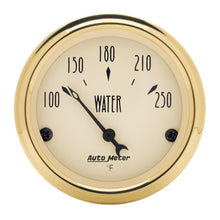 Load image into Gallery viewer, AutoMeter Gauge Water Temp 2-1/16in. 250 Deg. F Elec Golden Oldies