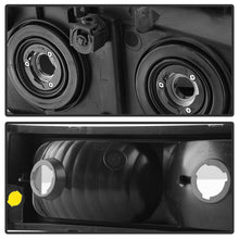 Load image into Gallery viewer, xTune Chevy Silverado 2500HD 03-06 Crystal Headlights w/ Bumper Lights HD-JH-CSIL03-AM-BSM-SET