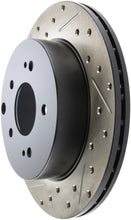 Load image into Gallery viewer, StopTech 06-09 Mitsubishi Eclipse (Exc Turbo) Slotted &amp; Drilled Right Rear Rotor