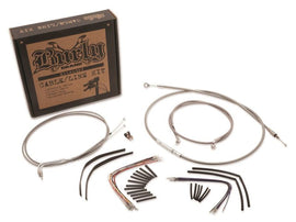 Burly Brand Control Kit 18in Gorilla / 19in Louie Bar - Stainless Steel
