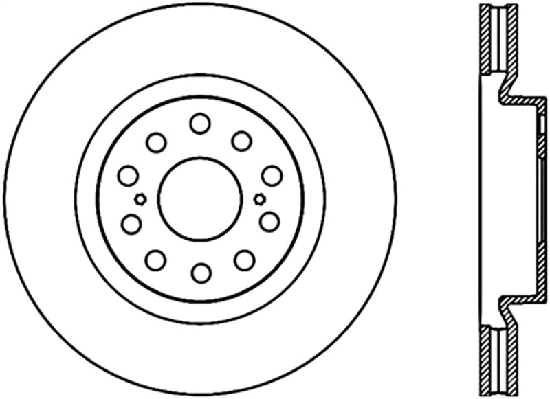 StopTech 07-17 Lexus LS460 Front CRYO Rotor