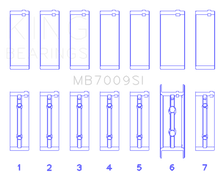 Load image into Gallery viewer, King Engine Bearings 89-15 Dodge Cummins Diesel 5.9L 6.7L Inline 6 (Size 0.5mm) Main Bearing Set