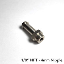 Load image into Gallery viewer, Ticon Industries 4mm Nipple Type 32mm OAL 1/8in NPT Fitting