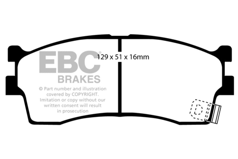 EBC 03-05 Kia Rio Cinco 1.6 Greenstuff Front Brake Pads