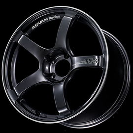 Advan TC4 15x7.0 +42 4x100 Black Gunmetallic and Ring Wheel
