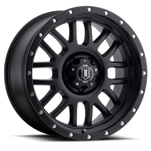 Load image into Gallery viewer, ICON Alpha 20x9 6x135 16mm Offset 5.625in BS Satin Black Wheel