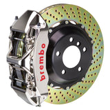 Brembo 02-05 996 GT2 Front GTR BBK 6 Piston Billet 380x32 2pc Rotor Drilled- Nickel