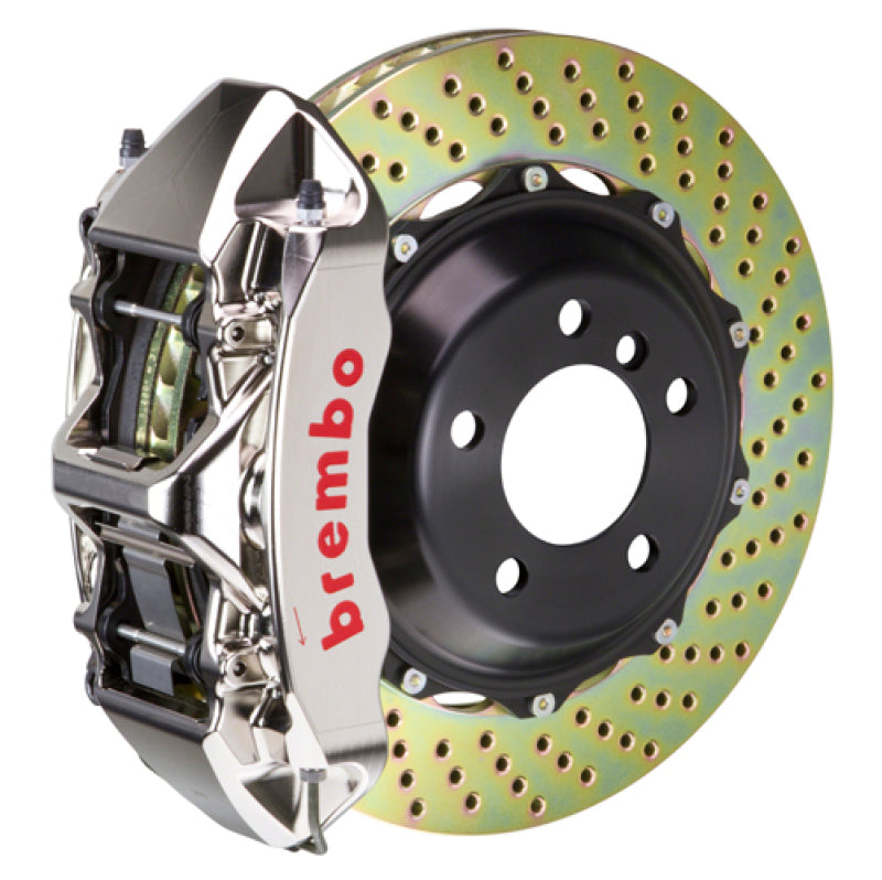 Brembo 16-18 Focus RS Front GTR BBK 6 Piston Billet380x32 2pc Rotor Drilled- Nickel Plated