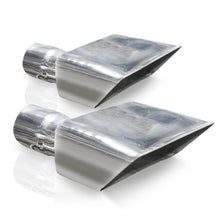Load image into Gallery viewer, Stainless Works Hot Rod Box Exhaust Tips 2in Inlet