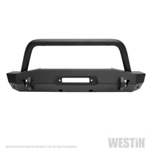 Load image into Gallery viewer, Westin 18-22 Jeep Wrangler JL / 20-22 Gladiator WJ2 Stubby Front Bumper w/Bull Bar - Tex. Blk