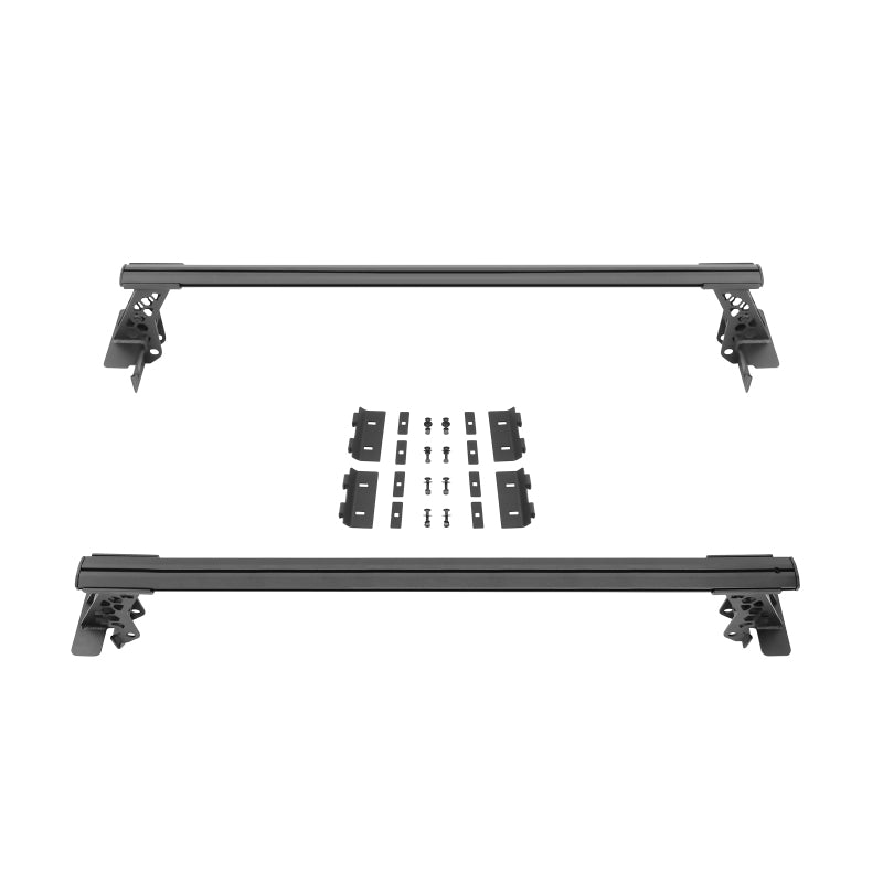 Go Rhino 20-22 Jeep Gladiator JT/16-22 Toy. Tacoma/05-21 Nssn Frontier XRS Cross Bars Kit - Tex. Blk - GTR Auto