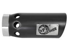 Load image into Gallery viewer, aFe Power Intercooled Tip Stainless Steel - Black 4in In x 5in Out x 12in L Bolt-On