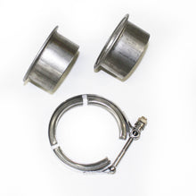 Load image into Gallery viewer, JBA 2.5in Stainless Steel V-Band Clamp &amp; Flanges