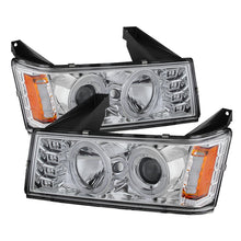 Load image into Gallery viewer, Spyder Chevy Colorado 04-12 Projector Headlights Halogen- LED Halo Chrm PRO-YD-CCO04-HL-C
